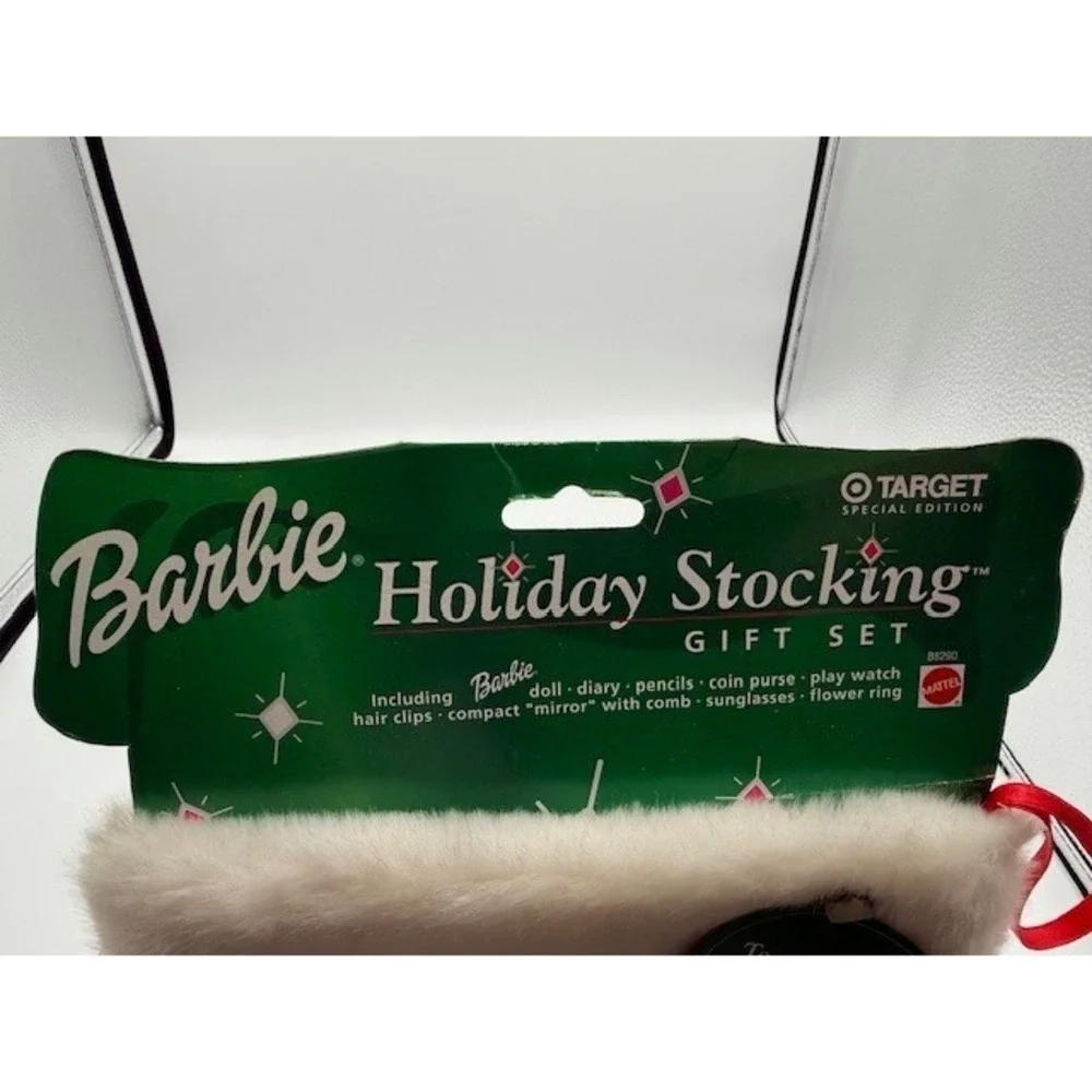 Barbie Holiday Stocking‎ Gift Set 2003 Target Special Edition Doll w/Accessories